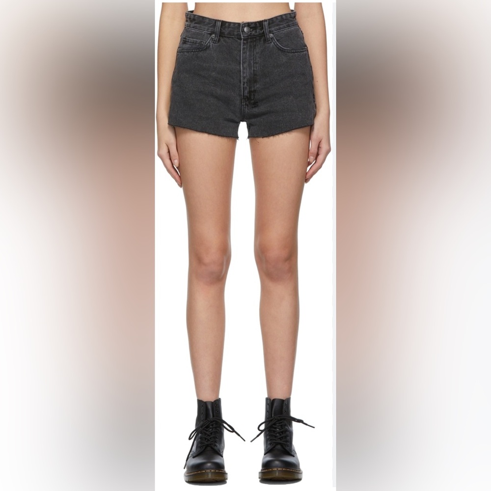 Ksubi black kali phantom shorts, size 26, 100% cotton.